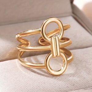 NEW 14k Gold Adjustable Ring